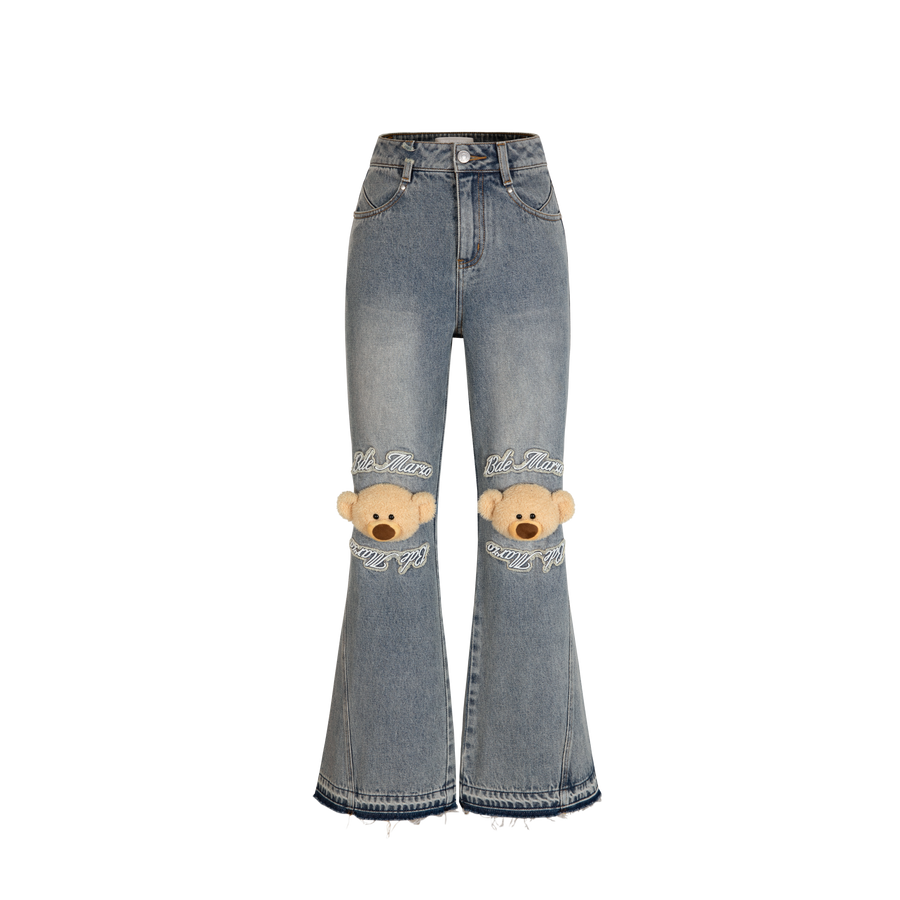 13DE MARZO Knees Bear Jeans - 13DE MARZO