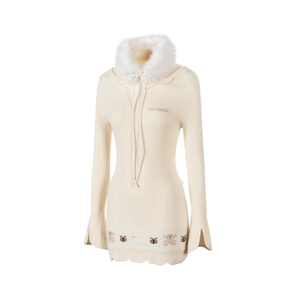 13DE MARZO Marzo Valley Turtleneck Knit Dress