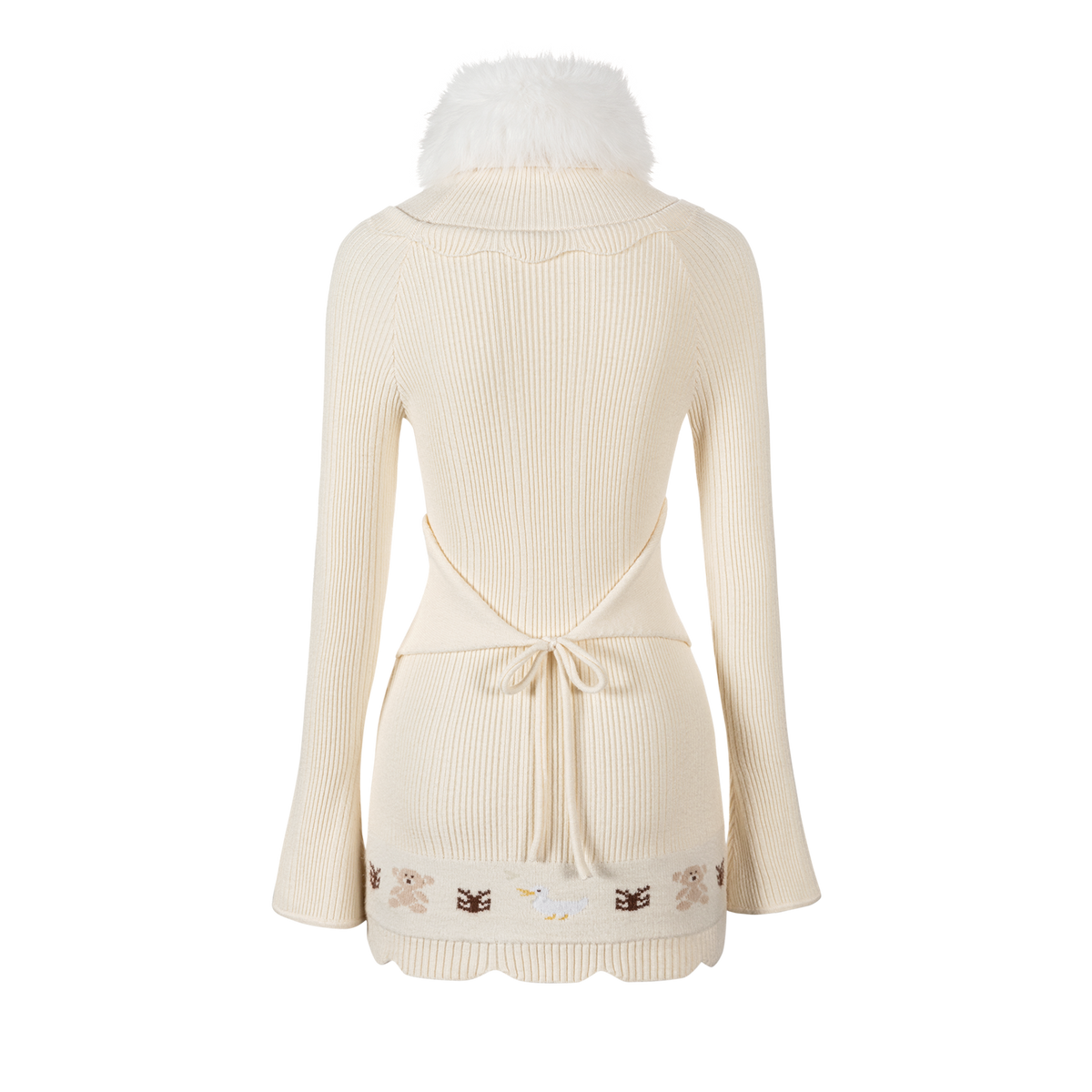 13DE MARZO Marzo Valley Turtleneck Knit Dress
