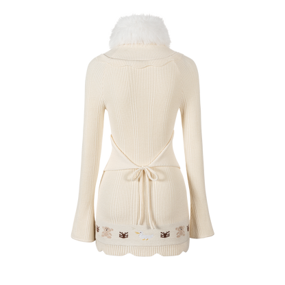 13DE MARZO Marzo Valley Turtleneck Knit Dress