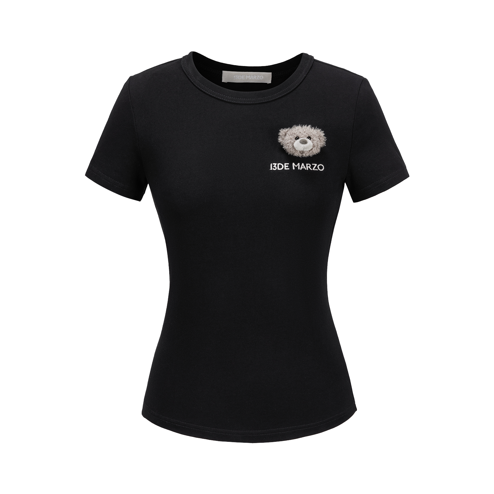 13DE MARZO Bear Base T-shirt Black - 13DE MARZO