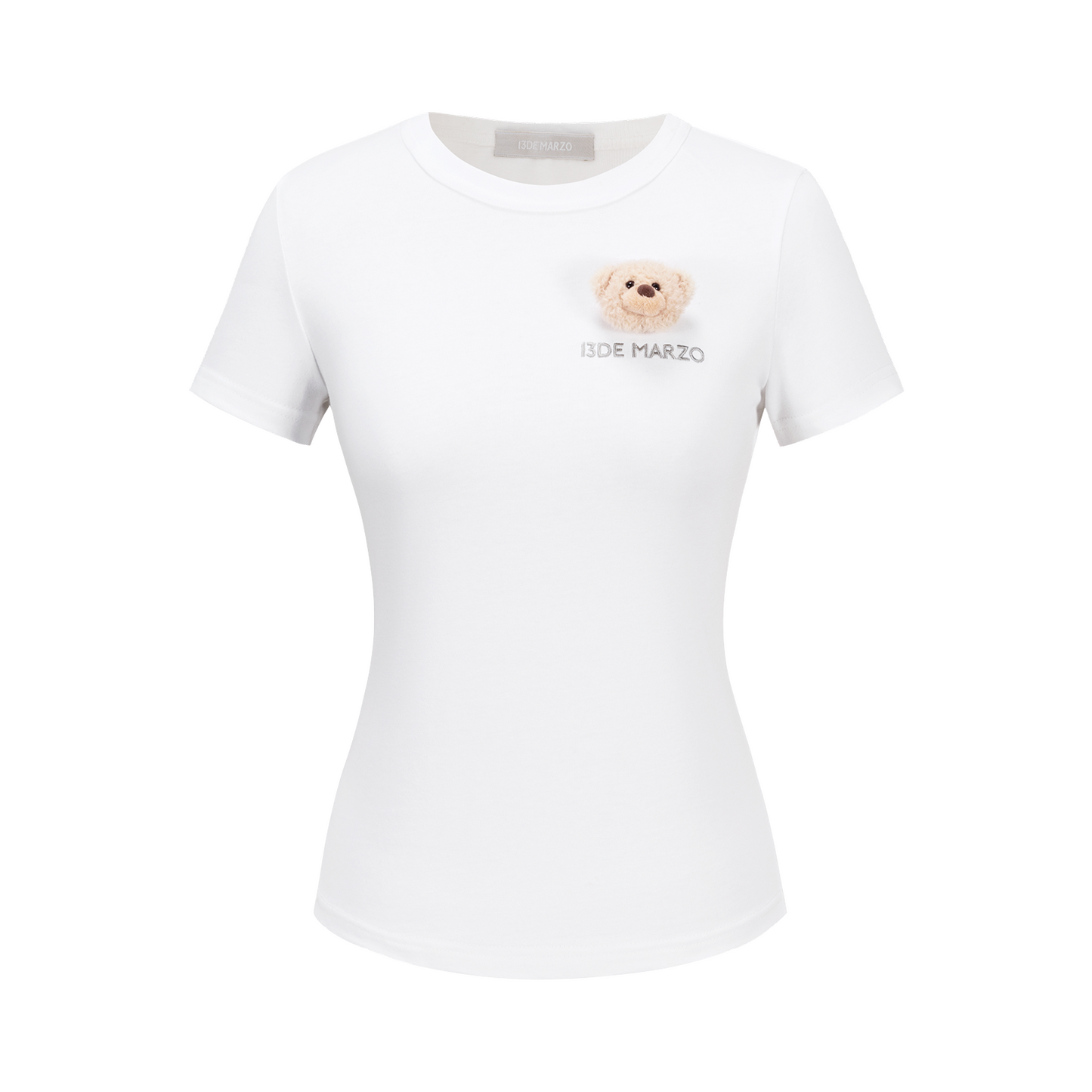 13DE MARZO Bear Base T-shirt White - 13DE MARZO