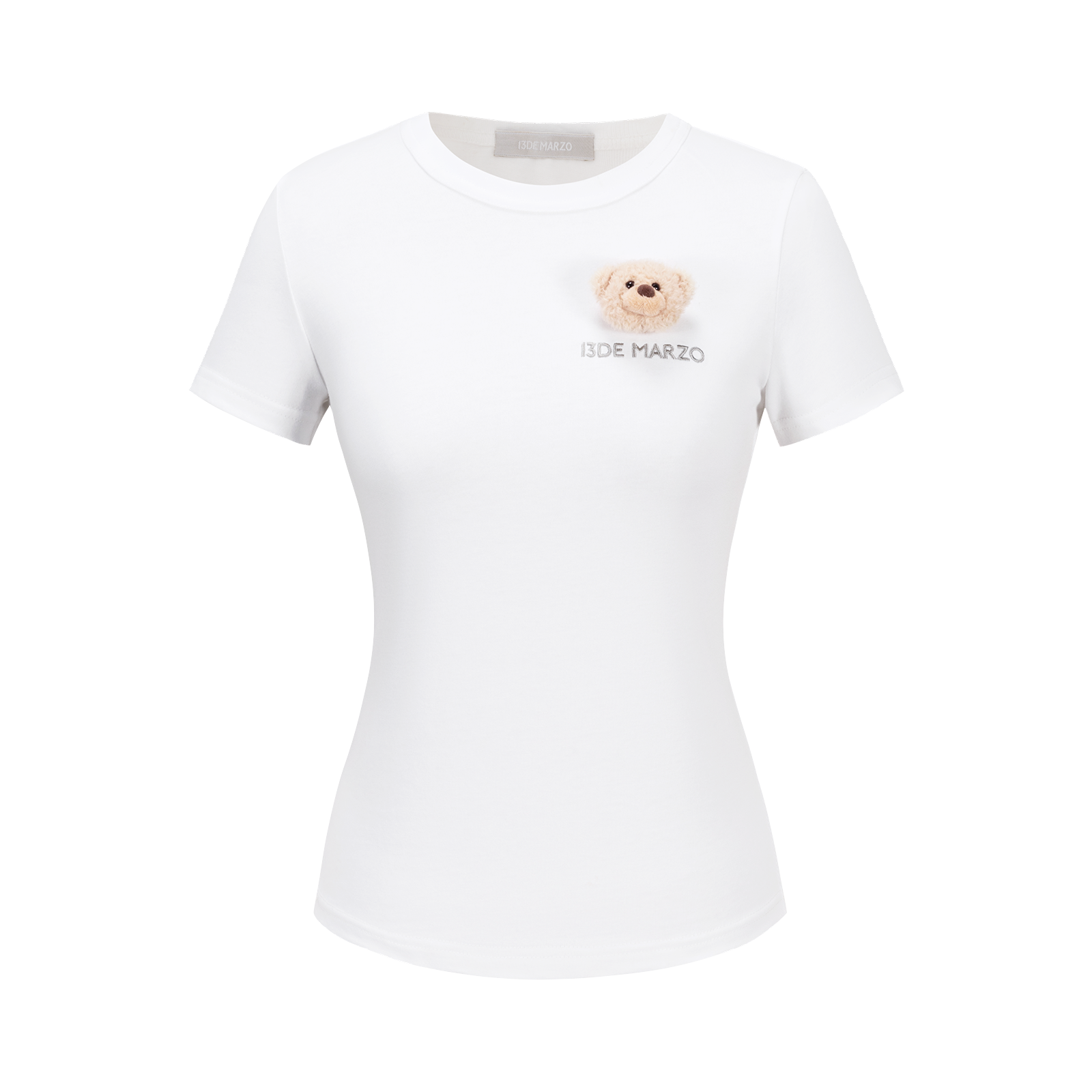 13DE MARZO Bear Base T-shirt White - 13DE MARZO