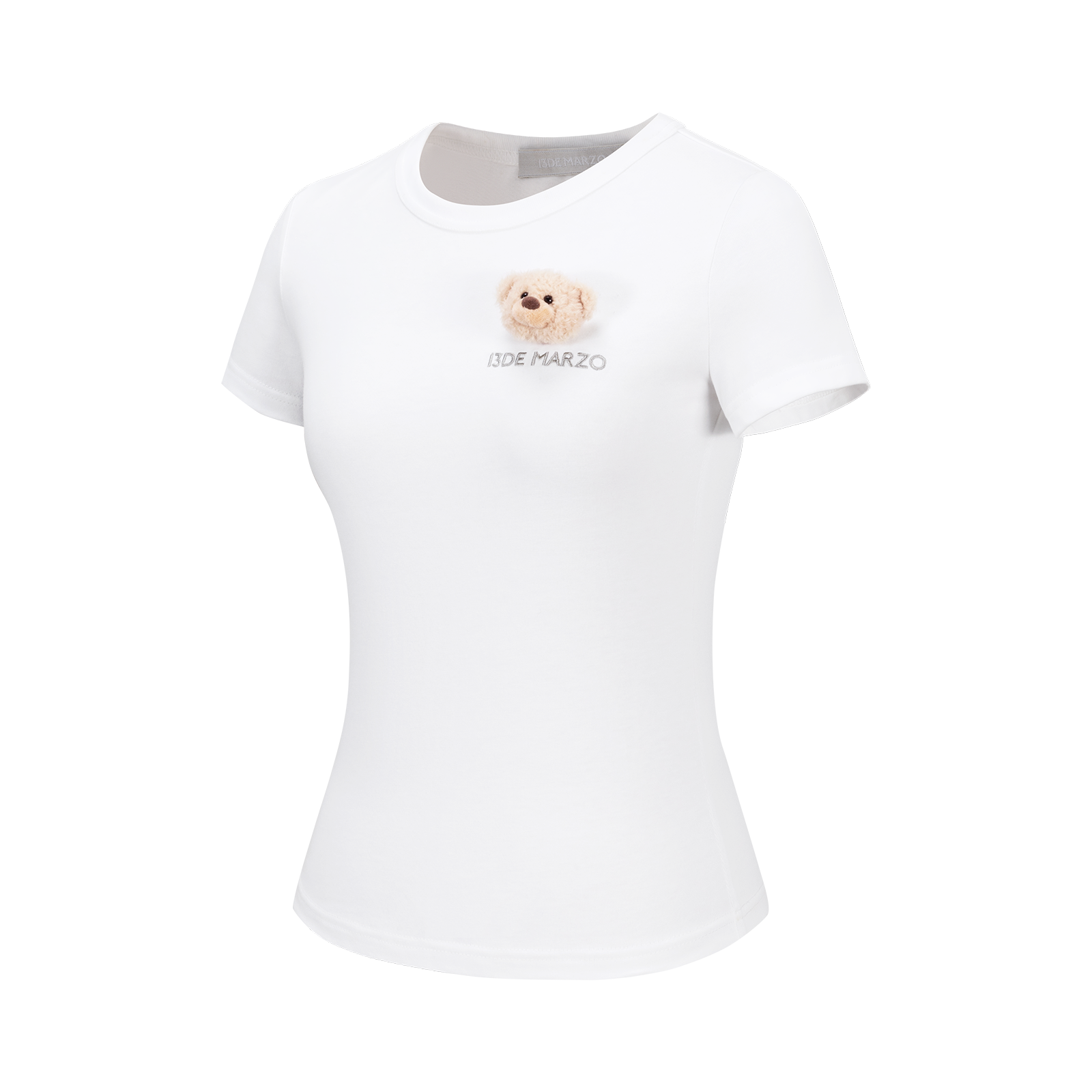 13DE MARZO Bear Base T-shirt White - 13DE MARZO