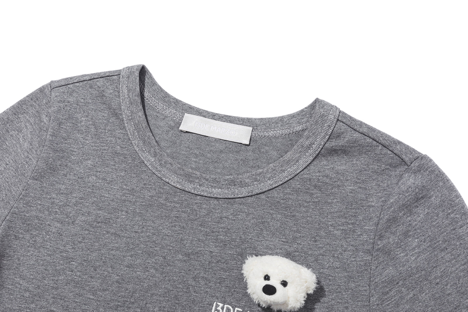 13DE MARZO Bear Base T-shirt Grey - 13DE MARZO