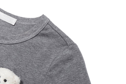13DE MARZO Bear Base T-shirt Grey - 13DE MARZO