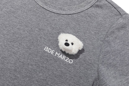 13DE MARZO Bear Base T-shirt Grey - 13DE MARZO