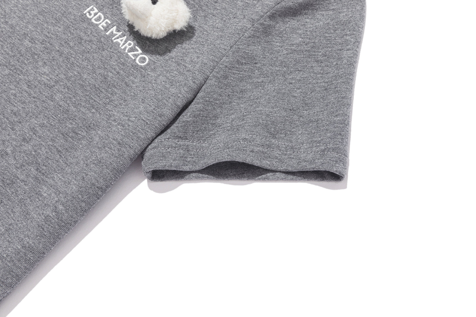 13DE MARZO Bear Base T-shirt Grey - 13DE MARZO