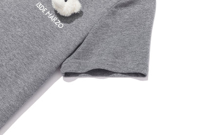 13DE MARZO Bear Base T-shirt Grey - 13DE MARZO