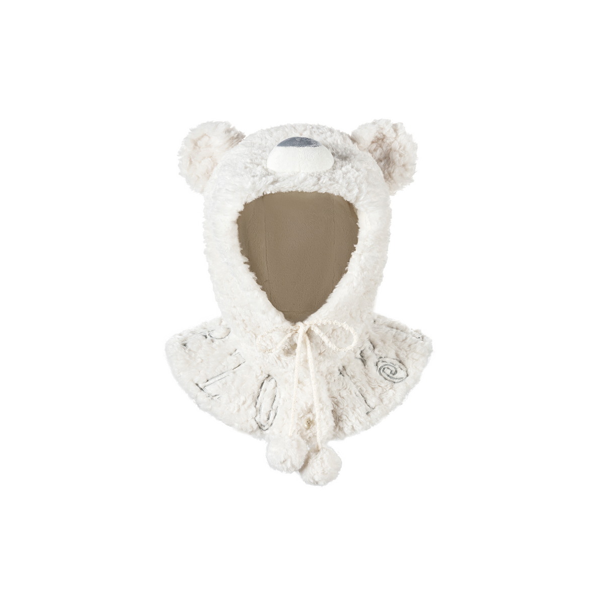 13DE MARZO Doozoo Bear Balaclava White
