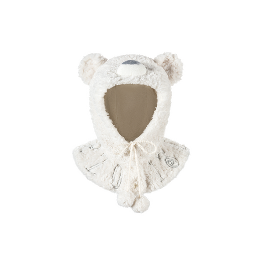 13DE MARZO Doozoo Bear Balaclava White
