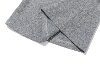 13DE MARZO Faux Rhinestones Fitted Polo Shirt Grey