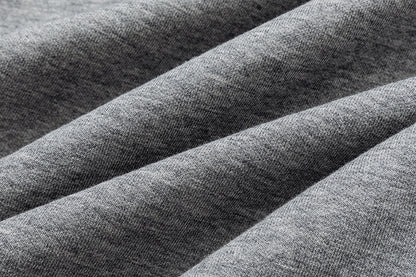 13DE MARZO Faux Rhinestones Fitted Polo Shirt Grey