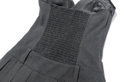 13DE MARZO Halter Neck Blazer Dress Grey