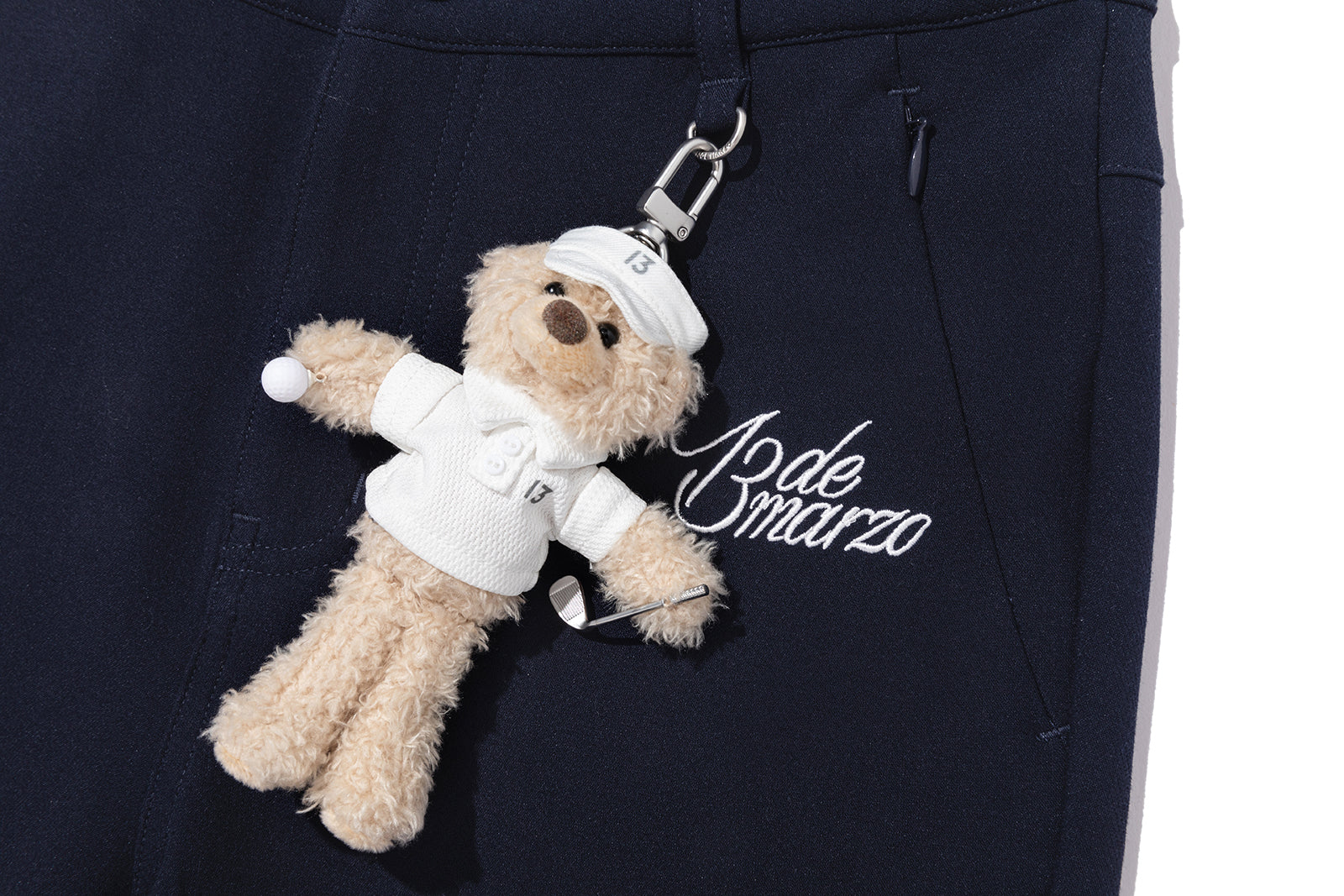 13DE MARZO Golf Bear Trousers Navy Blue - 13DE MARZO