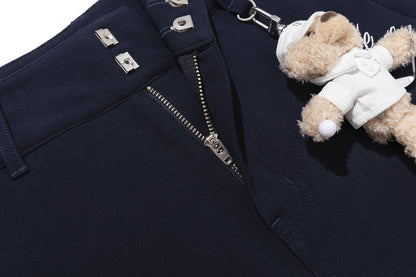 13DE MARZO Golf Bear Trousers Navy Blue - 13DE MARZO