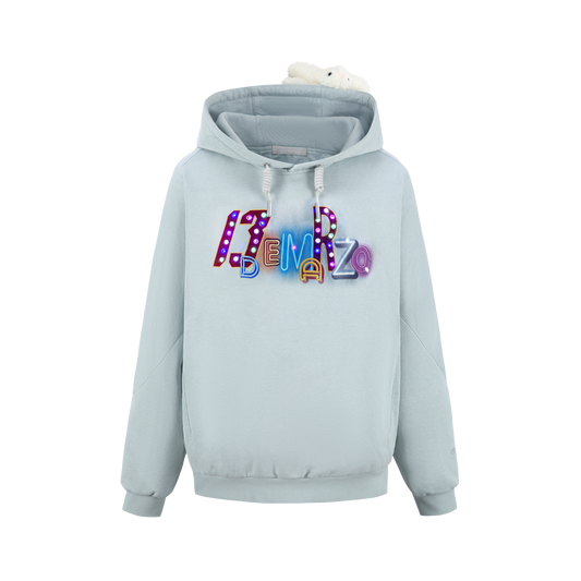 13DE MARZO Bear Neon Light Hoodie