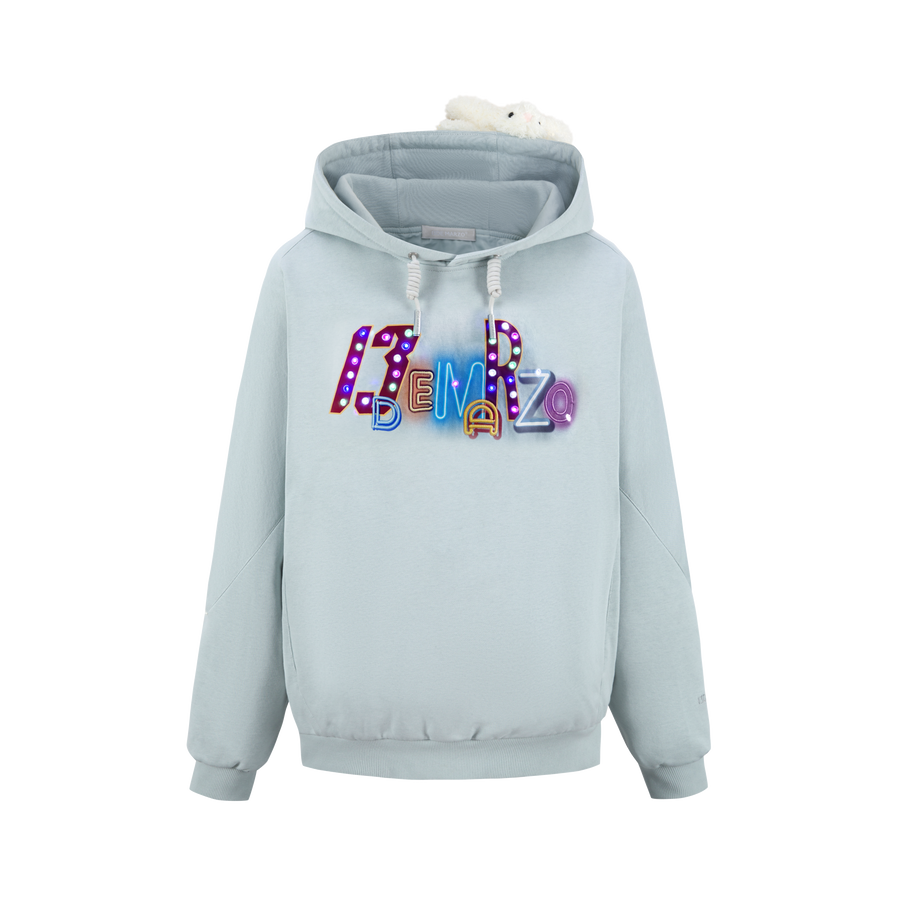 13DE MARZO Bear Neon Light Hoodie - 13DE MARZO