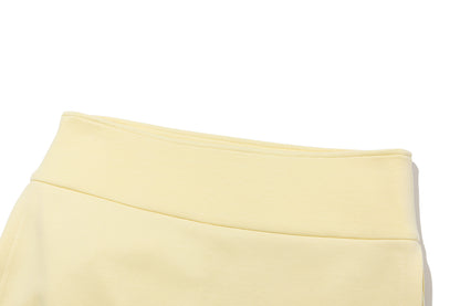 13DE MARZO Golf Split-Hem Sweat Skort Yellow - 13DE MARZO
