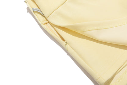 13DE MARZO Golf Split-Hem Sweat Skort Yellow - 13DE MARZO