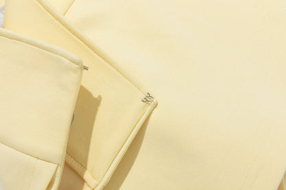 13DE MARZO Golf Split-Hem Sweat Skort Yellow - 13DE MARZO