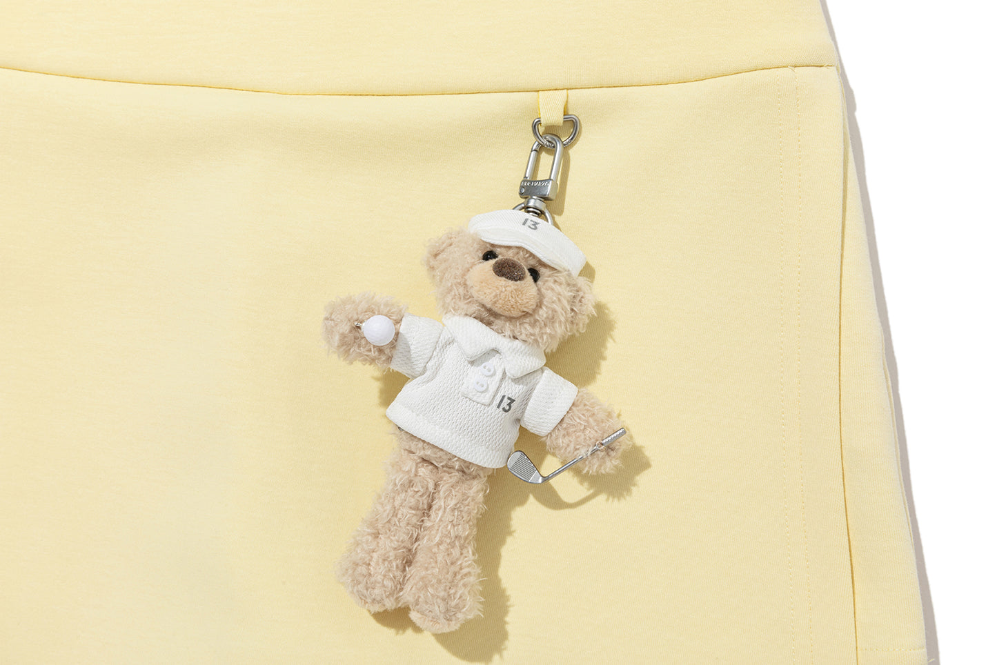 13DE MARZO Golf Split-Hem Sweat Skort Yellow - 13DE MARZO