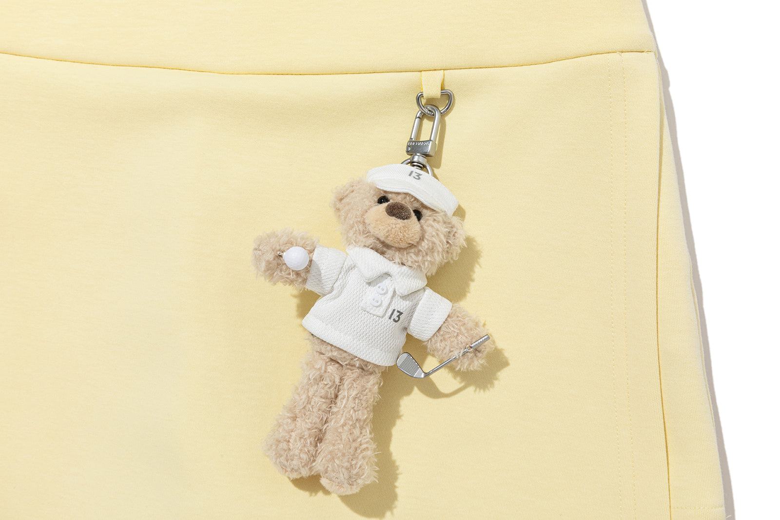 13DE MARZO Golf Split-Hem Sweat Skort Yellow - 13DE MARZO