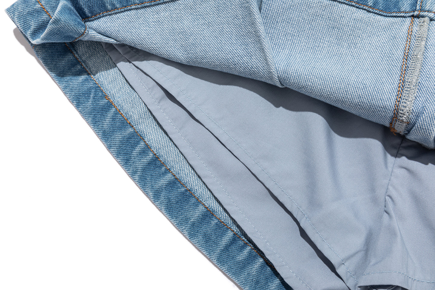 13DE MARZO Misposition Printing Denim Dress Blue - 13DE MARZO