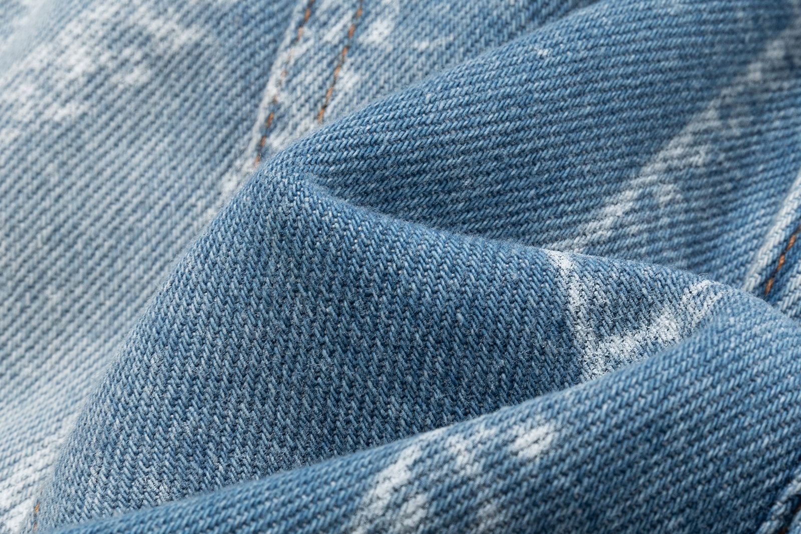 13DE MARZO Misposition Printing Denim Dress Blue - 13DE MARZO