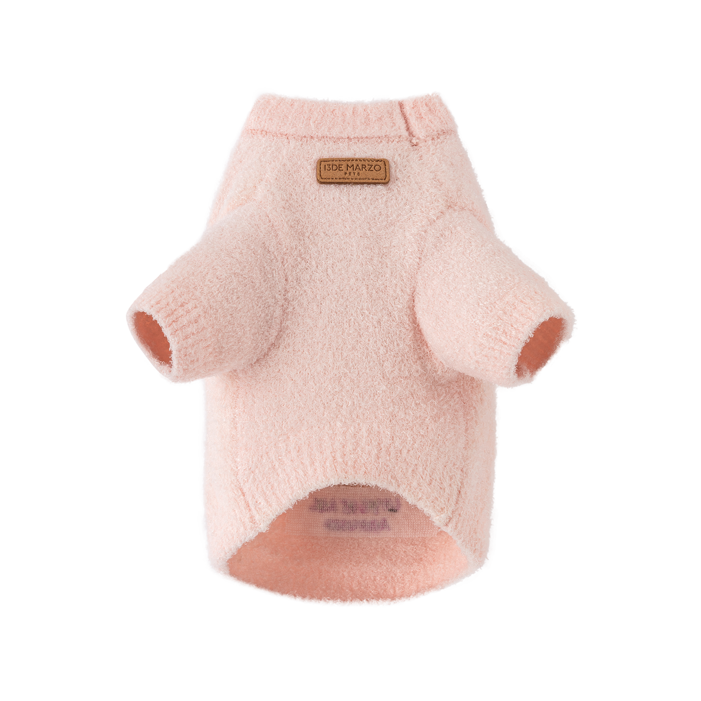 13DE MARZO Pet Coral Fleece Sweater Pink