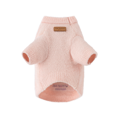 13DE MARZO Pet Coral Fleece Sweater Pink