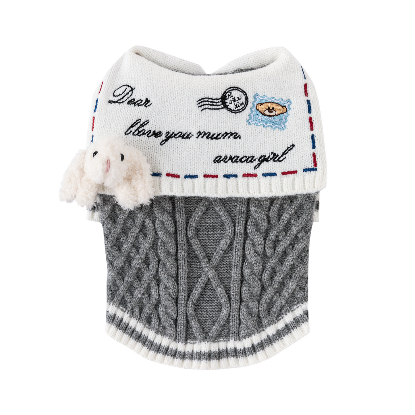 13DE MARZO Sailor Bear Pet Sweater