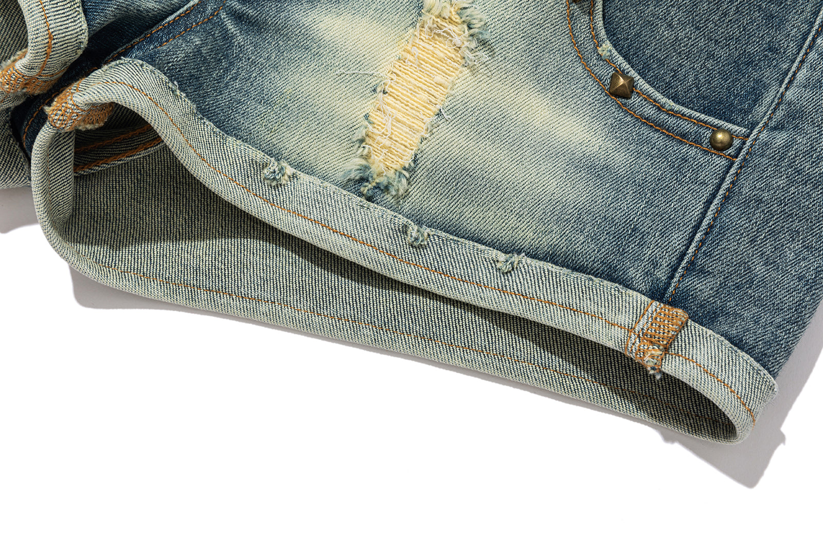 13DE MARZO Metal Waist Chain Jorts - 13DE MARZO