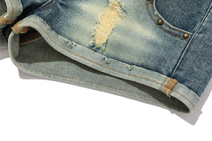 13DE MARZO Metal Waist Chain Jorts - 13DE MARZO