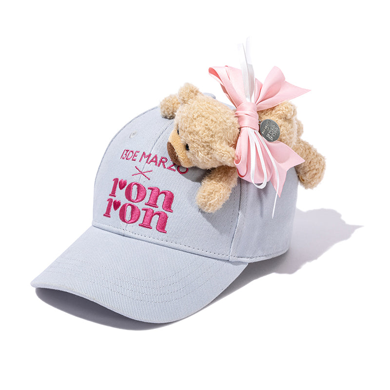 13DE MARZO RONRON Bear Ribbon Cap - 13DE MARZO