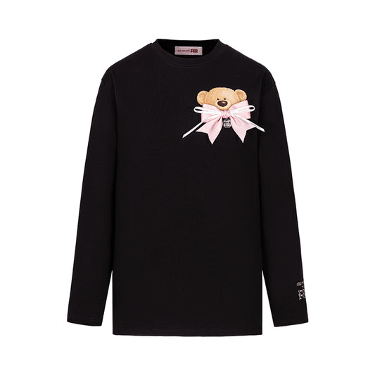 13DE MARZO RONRON Bear Ribbon Sweatshirt - 13DE MARZO