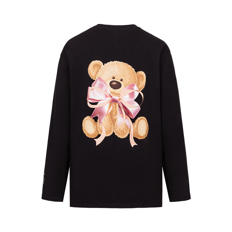 13DE MARZO RONRON Bear Ribbon Sweatshirt - 13DE MARZO