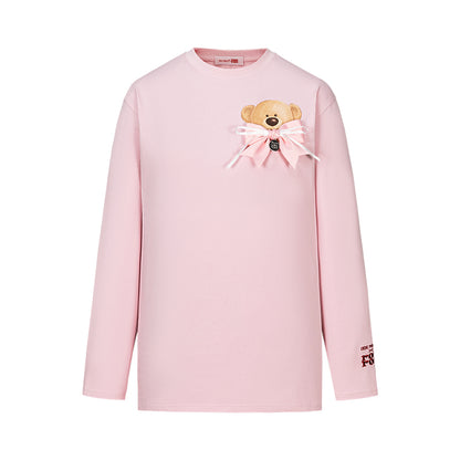 13DE MARZO RONRON Bear Ribbon Sweatshirt - 13DE MARZO