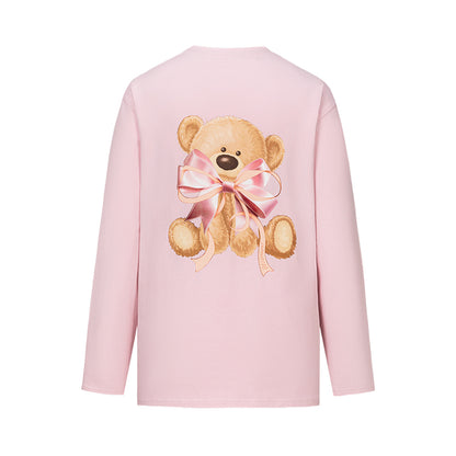 13DE MARZO RONRON Bear Ribbon Sweatshirt - 13DE MARZO