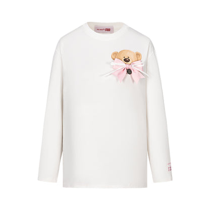 13DE MARZO RONRON Bear Ribbon Sweatshirt - 13DE MARZO