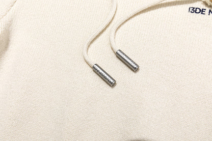 13DE MARZO Mini Logo Tight Sweater Almond