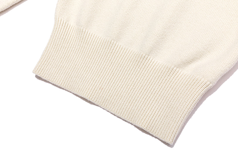 13DE MARZO Mini Logo Tight Sweater Almond