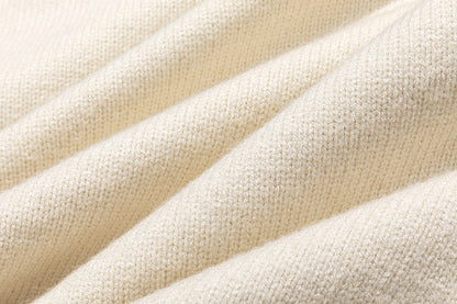 13DE MARZO Mini Logo Tight Sweater Almond