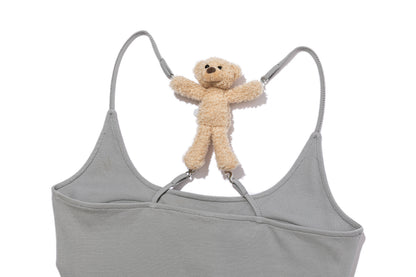 13DE MARZO Back Bear Harness Top Grey - 13DE MARZO