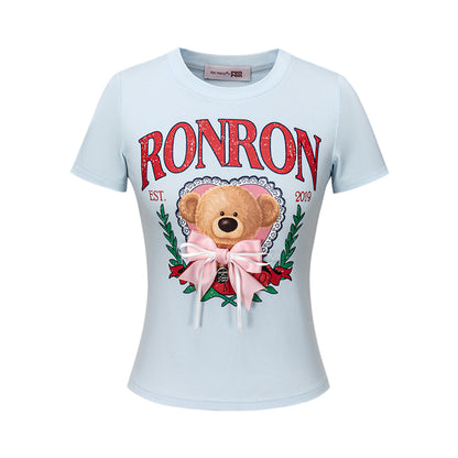 13DE MARZO RONRON Bear Ribbon Slim Top - 13DE MARZO
