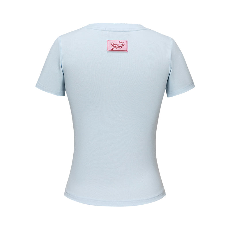 13DE MARZO RONRON Bear Ribbon Slim Top - 13DE MARZO