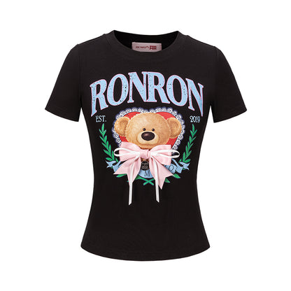 13DE MARZO RONRON Bear Ribbon Slim Top - 13DE MARZO