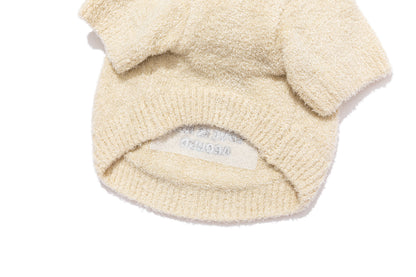 13DE MARZO Pet Coral Fleece Sweater Almond