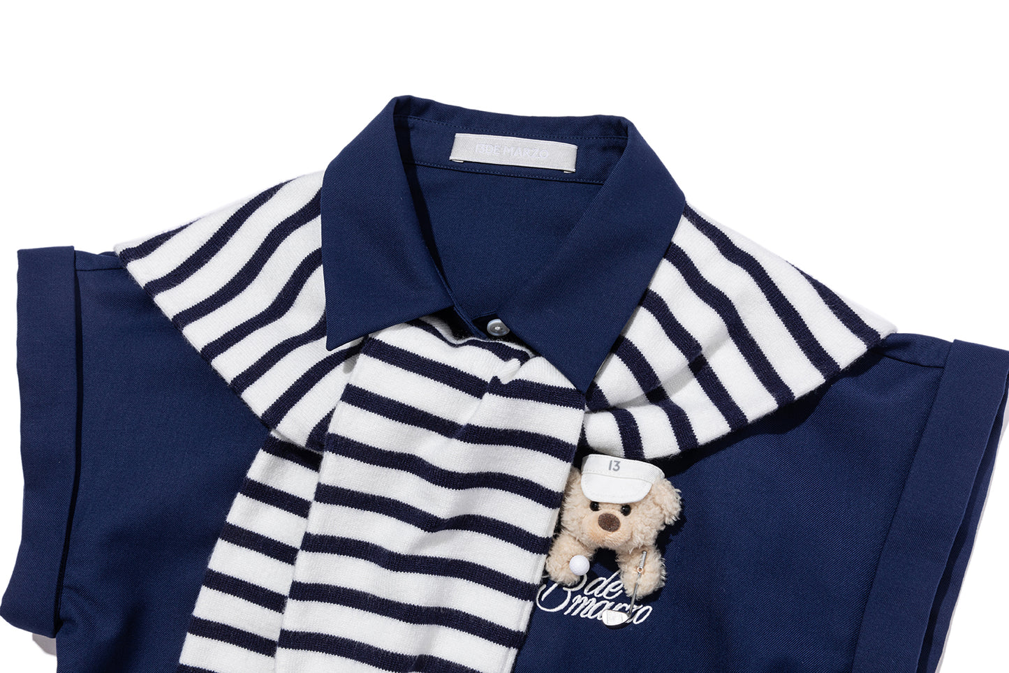 13DE MARZO Golf Shirt Two-Piece Set Navy Blue - 13DE MARZO