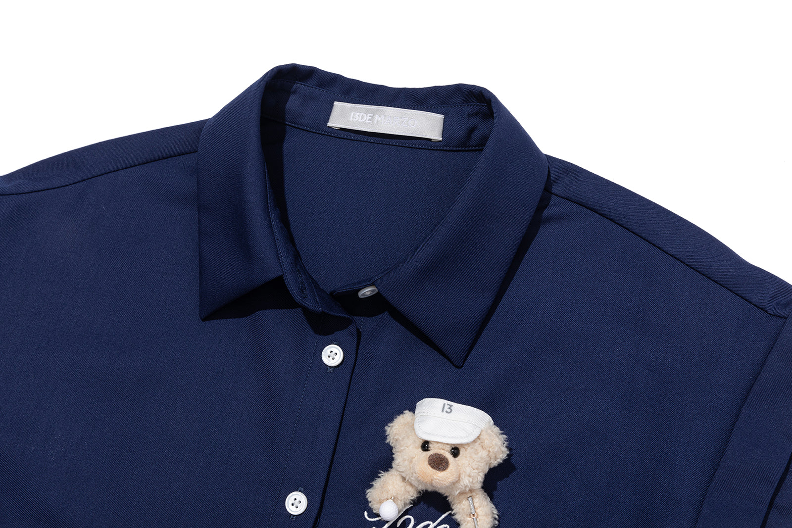 13DE MARZO Golf Shirt Two-Piece Set Navy Blue - 13DE MARZO